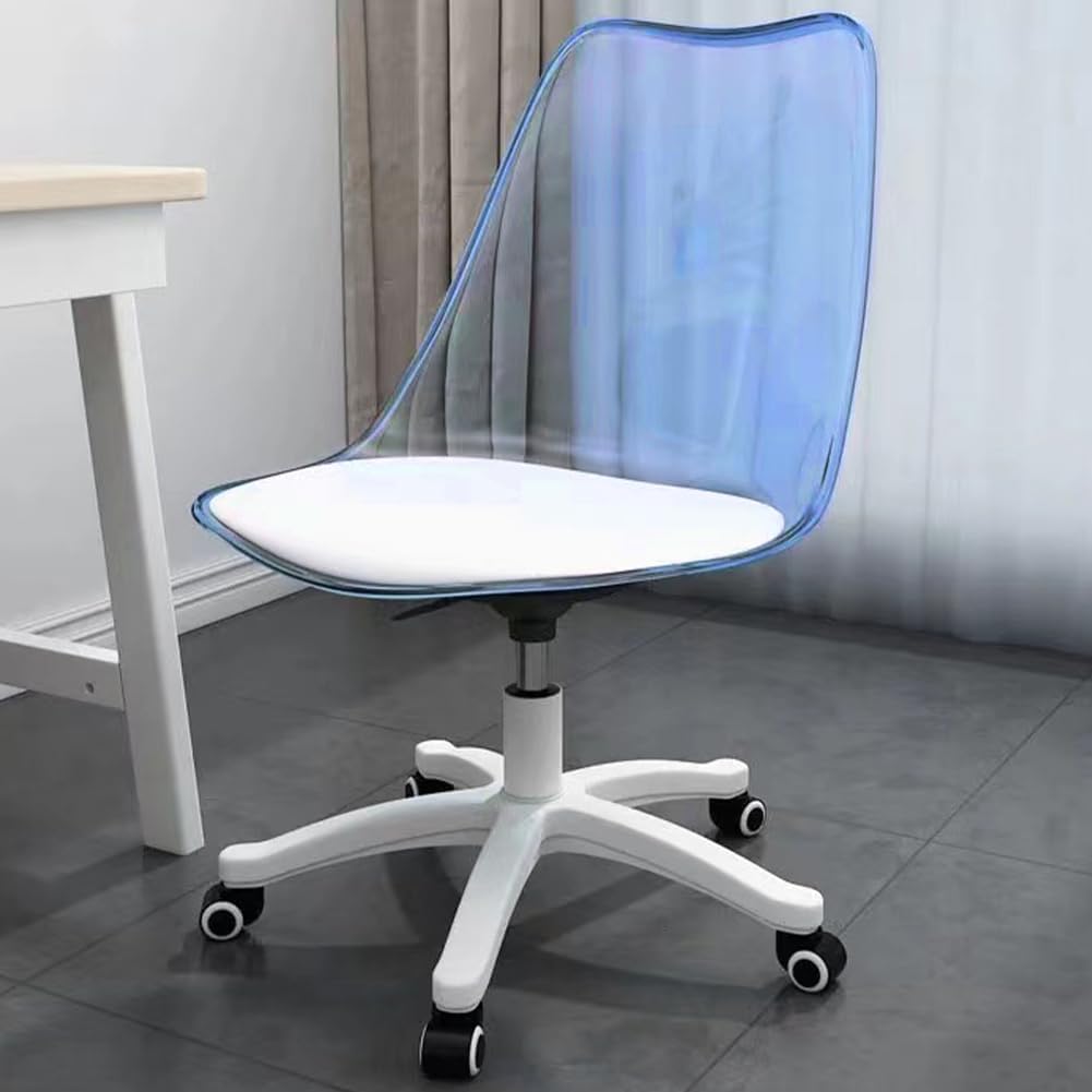 Scaun de birou, modern, cu spatar transparent, inaltime reglabila intre 40 - 50 cm - BUZ.RO