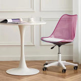 Scaun de birou, modern, cu spatar transparent, inaltime reglabila intre 40 - 50 cm - BUZ.RO