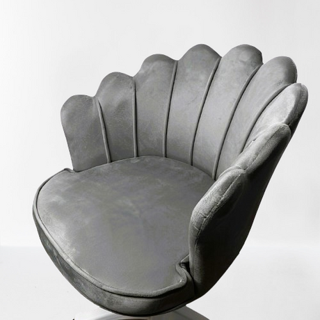 Scaun birou, modern, catifea, elegant, ergonomic, rotativ, inaltime reglabila intre 74-84 cm, roz
