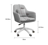 Scaun de birou, modern, din catifea, elegant, rotativ, inaltime reglabila intre 80-90 cm, gri