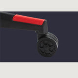 Scaun gaming profesional, ergonomic, cu cadru de otel, din piele sintetica, negru cu rosu - BUZ.RO