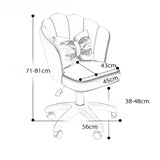 Scaun hidraulic, cu spatar, roti, catifea, birou, bar, salon, cosmetica, manichiura, pedichiura, 60l x 83h cm - BUZ.RO