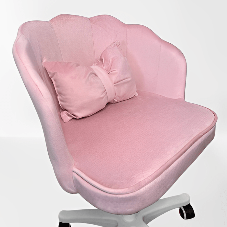 Scaun hidraulic, cu spatar, roti, catifea, birou, bar, salon, cosmetica, manichiura, pedichiura, 60l x 83h cm - BUZ.RO