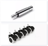 Scaun hidraulic, cu spatar, roti, catifea, birou, bar, salon, cosmetica, manichiura, pedichiura, 60l x 83h cm - BUZ.RO