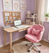 Scaun hidraulic, cu spatar, roti, catifea, birou, bar, salon, cosmetica, manichiura, pedichiura, 60l x 83h cm - BUZ.RO