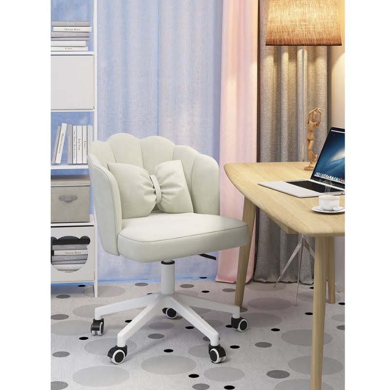Scaun hidraulic cu spatar si roti, pentru birou, bar, salon, cosmetica, manichiura, pedichiura, 60l x 83h cm, buz