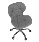 Scaun cu roti si inaltime reglabila pentru salon, cosmetica, birou, Gri