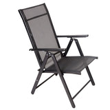 Scaun pliabil, confortabil, scaun terasa, gradina, camping, plaja, din plasa, negru