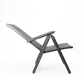 Scaun pliabil, confortabil, scaun terasa, gradina, camping, plaja, din plasa, negru