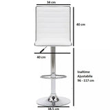 Scaun salon bar cu inaltime reglabila intre 64 - 84 cm, dimensiuni 116x44 cm - BUZ.RO