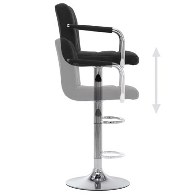 Scaun bar, scaun salon, inaltime reglabila intre 64-84 cm, dimensiuni 116x43cm, negru