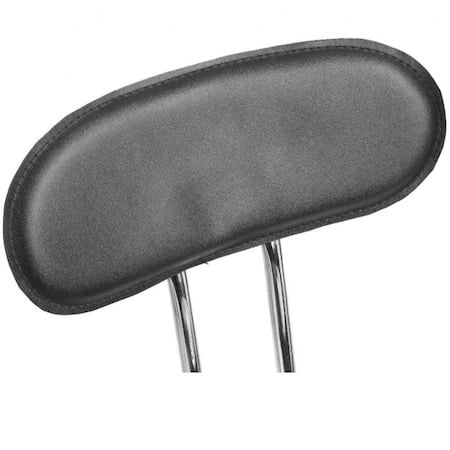 Scaun salon, pedichiura, manichiura, cosmetica, taburet, frizerie, hidraulic cu roti si spatar, negru buz - BUZ.RO