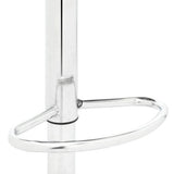 Set 2 scaune, salon, bar, inaltime reglabila, 64 - 84 cm, 116x43cm, hidraulic, albe - BUZ.RO