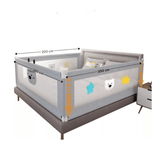 Set 3 bariere protectie culisante pentru pat, inaltime reglabila 68 - 98 cm, 160 cm 180 cm 200 cm - BUZ.RO