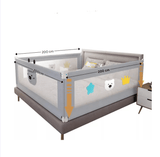 Set 3 bariere protectie culisante pentru pat, inaltime reglabila 68 - 98 cm, 160 cm 180 cm 200 cm - BUZ.RO