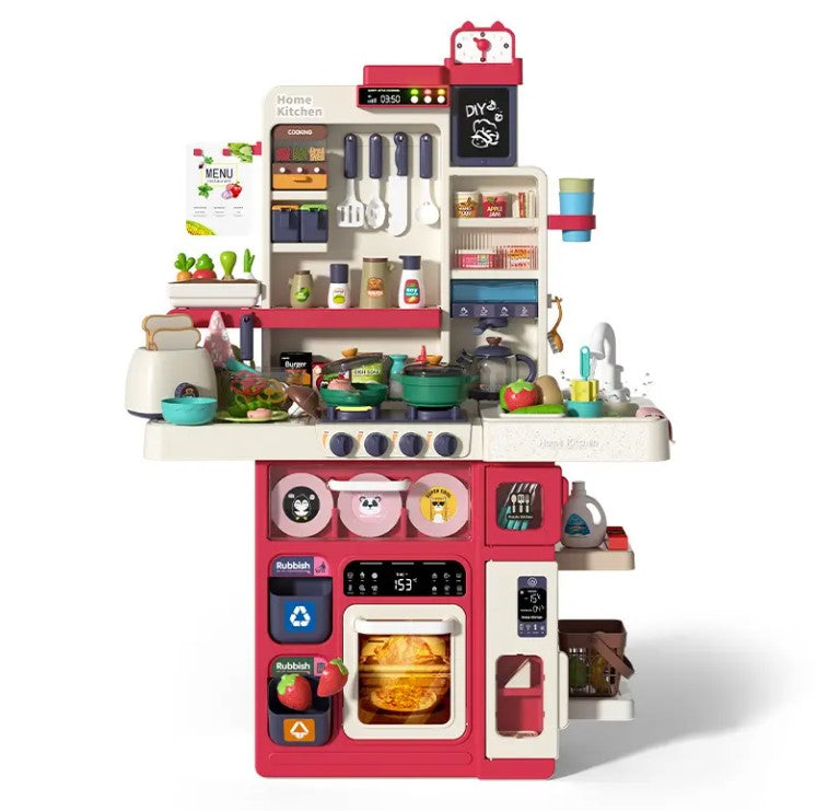 Set bucatarie completa pentru copii,multifunctionala, cu lumini,sunete  si accesorii ,101 piese