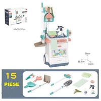 Set curatenie copii , cu matura si pamatuf , set 15 piese