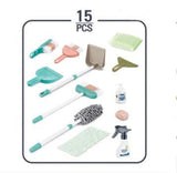 Set curatenie copii , cu matura si pamatuf , set 15 piese - BUZ.RO