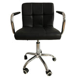 Set de 2 scaune birou, cu roti, inaltime reglabila intre 43 - 53 cm,103x42cm, negru - BUZ.RO