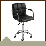 Set de 2 scaune birou, cu roti, inaltime reglabila intre 43 - 53 cm,103x42cm, negru - BUZ.RO