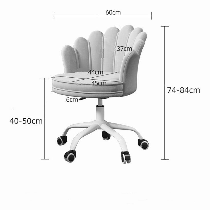 Set 2 scaune birou, modern, din catifea, elegant, ergonomic, rotativ, inaltime reglabila intre 74-84 cm, gri