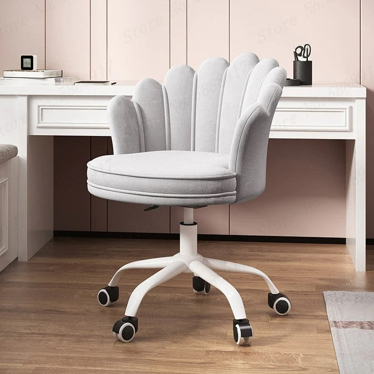 Set 2 scaune birou, modern, din catifea, elegant, ergonomic, rotativ, inaltime reglabila intre 74-84 cm, gri