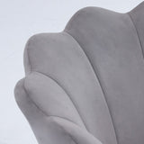 Set 2 scaune birou, modern, din catifea, elegant, ergonomic, rotativ, inaltime reglabila intre 74-84 cm, gri