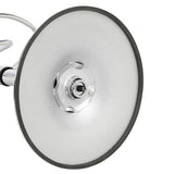Set 2 scaune, salon, bar, inaltime reglabila, 64-84 cm, 116x43cm, hidraulic, albe