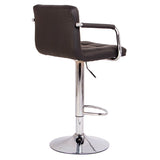 Set de 2 scaune salon bar, inaltime reglabila intre 64 - 84 cm, dimensiuni 116 x 43cm, negru - BUZ.RO