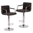 Set de 2 scaune salon bar, inaltime reglabila intre 64 - 84 cm, dimensiuni 116 x 43cm, negru - BUZ.RO
