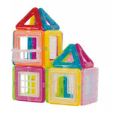 Set de constructie magnetica, educativ si creativ, magnetic construction blocks cu 56 piese