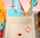 Set de joaca, chiuveta bucatarie, cu robinet, vase, ustensile, pentru copii - BUZ.RO