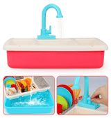 Set de joaca, chiuveta bucatarie, cu robinet, vase, ustensile, pentru copii - BUZ.RO