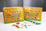 Set educativ Montessori, carte activitati prescolare, pentru copii, autocolante, markere, 3 ani+ - BUZ.RO