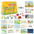 Set educativ Montessori, carte activitati prescolare, pentru copii, autocolante, markere, 3 ani+ - BUZ.RO