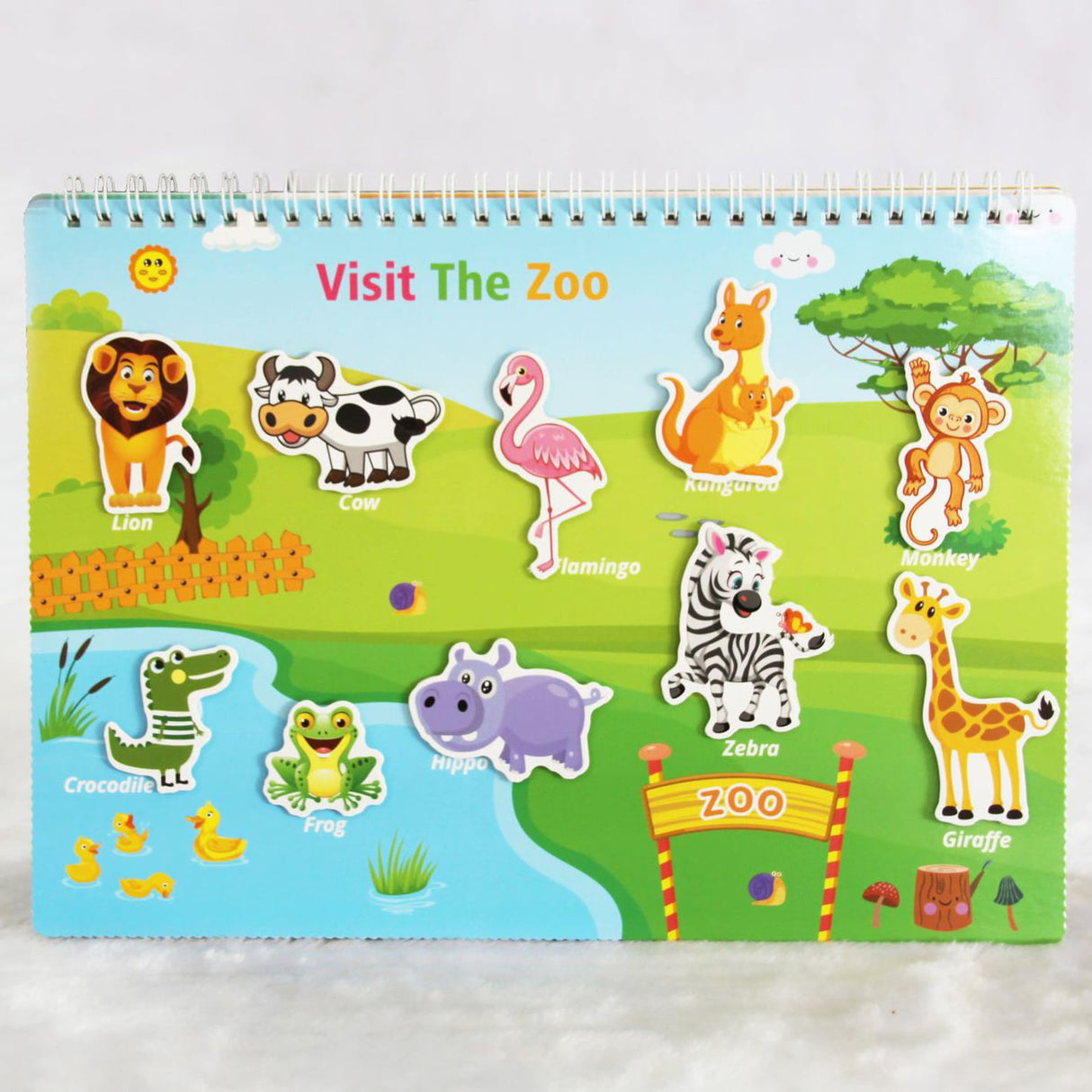 Set educativ Montessori, carte activitati prescolare, pentru copii, autocolante,  markere, 3 ani+