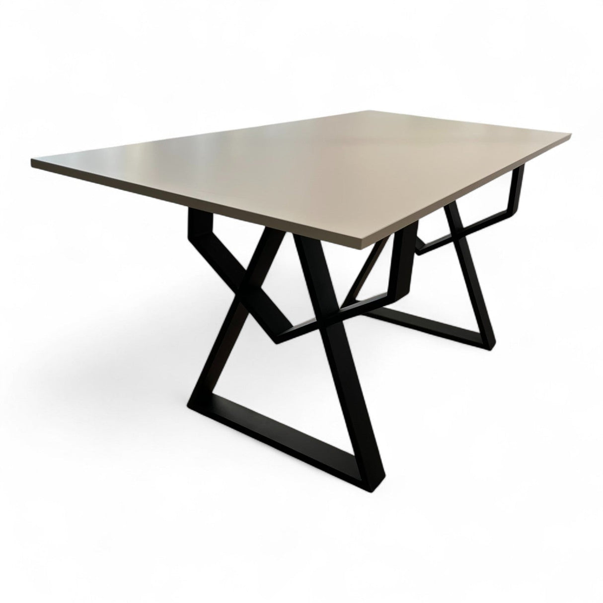 Set masa cu scaune bucatarie, dining, living, sufragerie, blat din pal cu picioare metalice, scaune husa catifea gri, 4 persoane, Alina - BUZ.RO