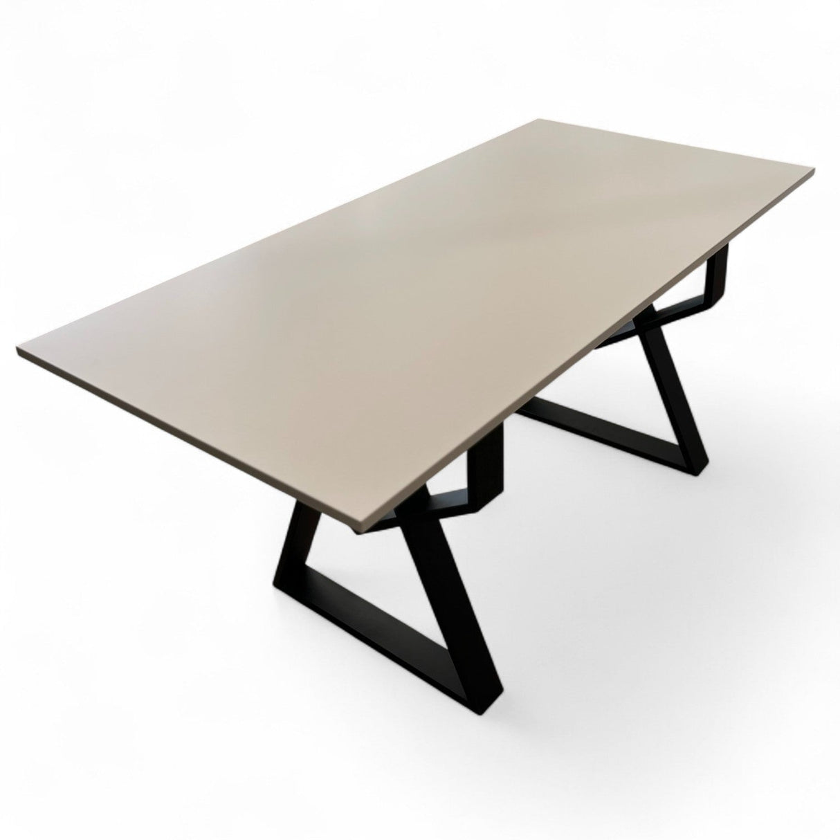 Set masa cu scaune bucatarie, dining, living, sufragerie, blat din pal cu picioare metalice, scaune husa catifea gri, 4 persoane, Alina - BUZ.RO