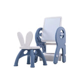 Set masa si scaun, interactiva 2 in1 cu tabla de scris si masa lego si cos de depozitare , pentru copii, cu 3 carioci si jucarii lego incluse, multifunctionala, roz blue