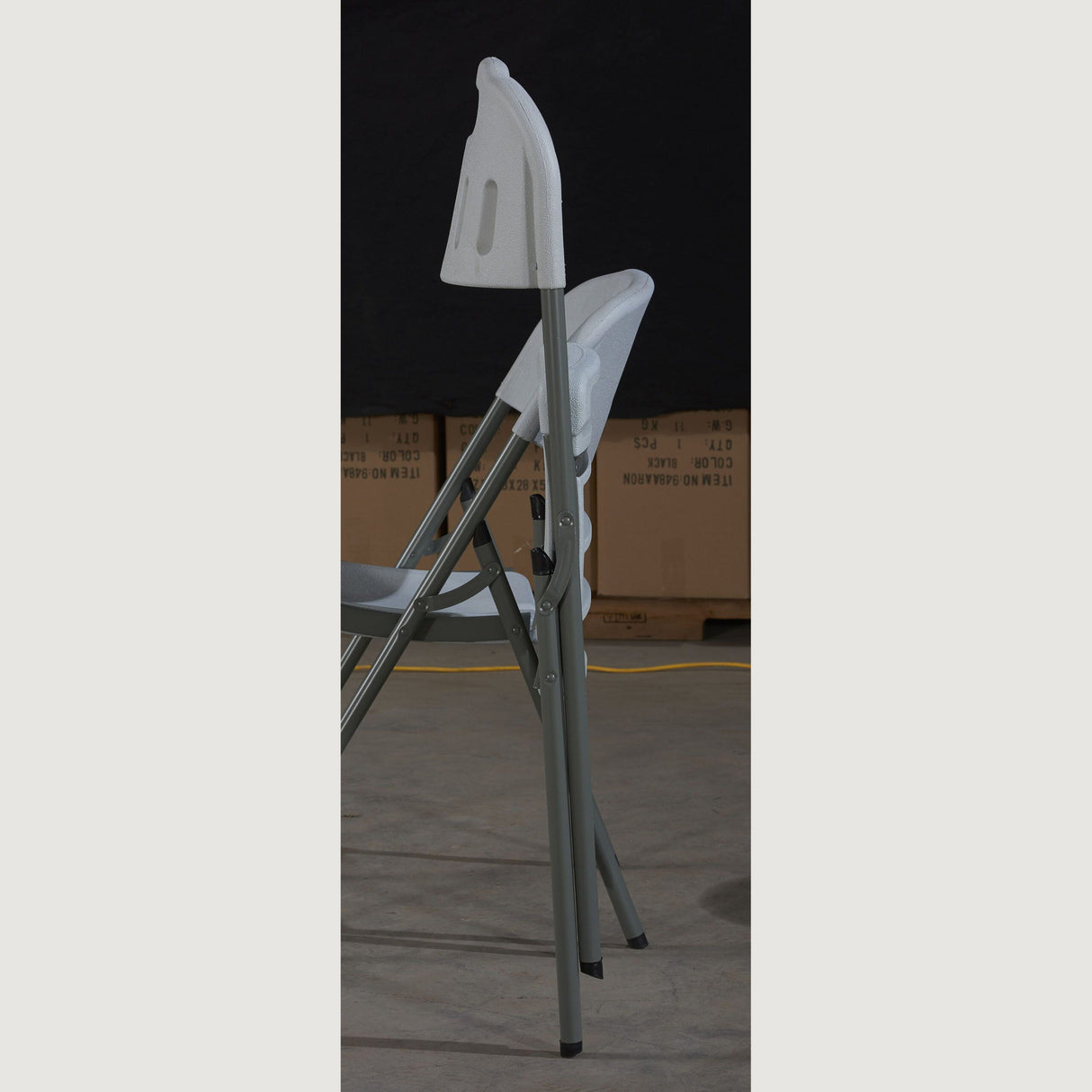 Set mobilier gradina/camping masa pliabila si 6 scaune, gradina sau terasa, pescuit, portabil, alb gri