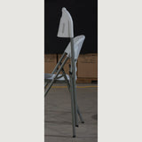 Set mobilier gradina/camping masa pliabila si 6 scaune, gradina sau terasa, pescuit, portabil, alb gri