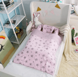 Set patut portabil, bebe baby nest cu lenjerie, perna, bumper protectie anti - alunecare, verde cu iepuri gri - BUZ.RO