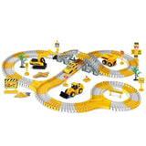 Set pista curse, 346 piese flexibile, jucarie interactiva, cu masini, jucarii baieti si fete, + 3 ani, montessori - BUZ.RO