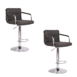 Set scaune pentru bar, salon, ajustabil, 116x43cm, negru - BUZ.RO