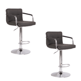 Set scaune pentru bar, salon, ajustabil, 116x43cm, negru - BUZ.RO