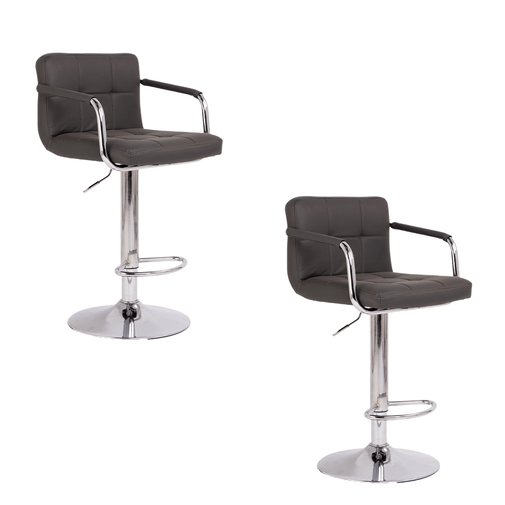 Set scaune pentru bar, salon, ajustabil, 116x43cm, negru - BUZ.RO