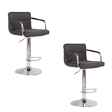 Set scaune pentru bar, salon, ajustabil, 116x43cm, negru - BUZ.RO