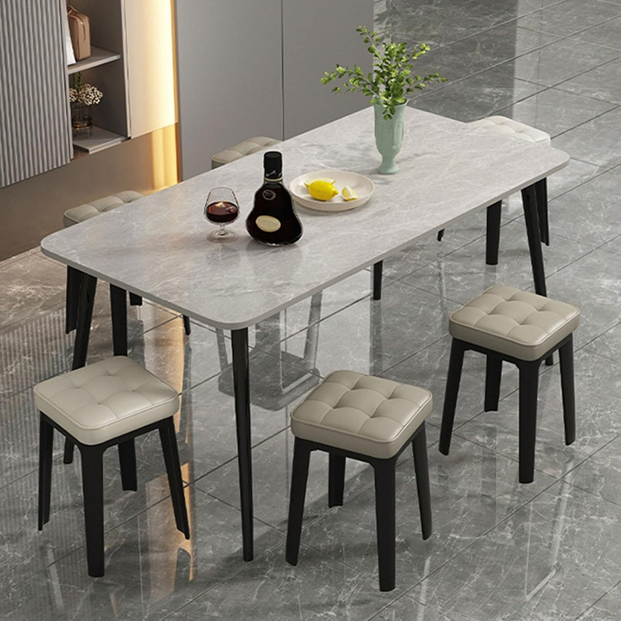 Set scaune, Scaun bucatarie taburet 4/6 bucati, stivuibile, living, dinning, hol - BUZ.RO