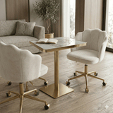 Set scaune si masa|modern|cadru metalic| scaun inaltime reglabila | masa efect marmura - BUZ.RO