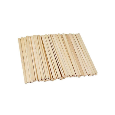 Set spatule, din lemn, pentru epilare, 100 bucati